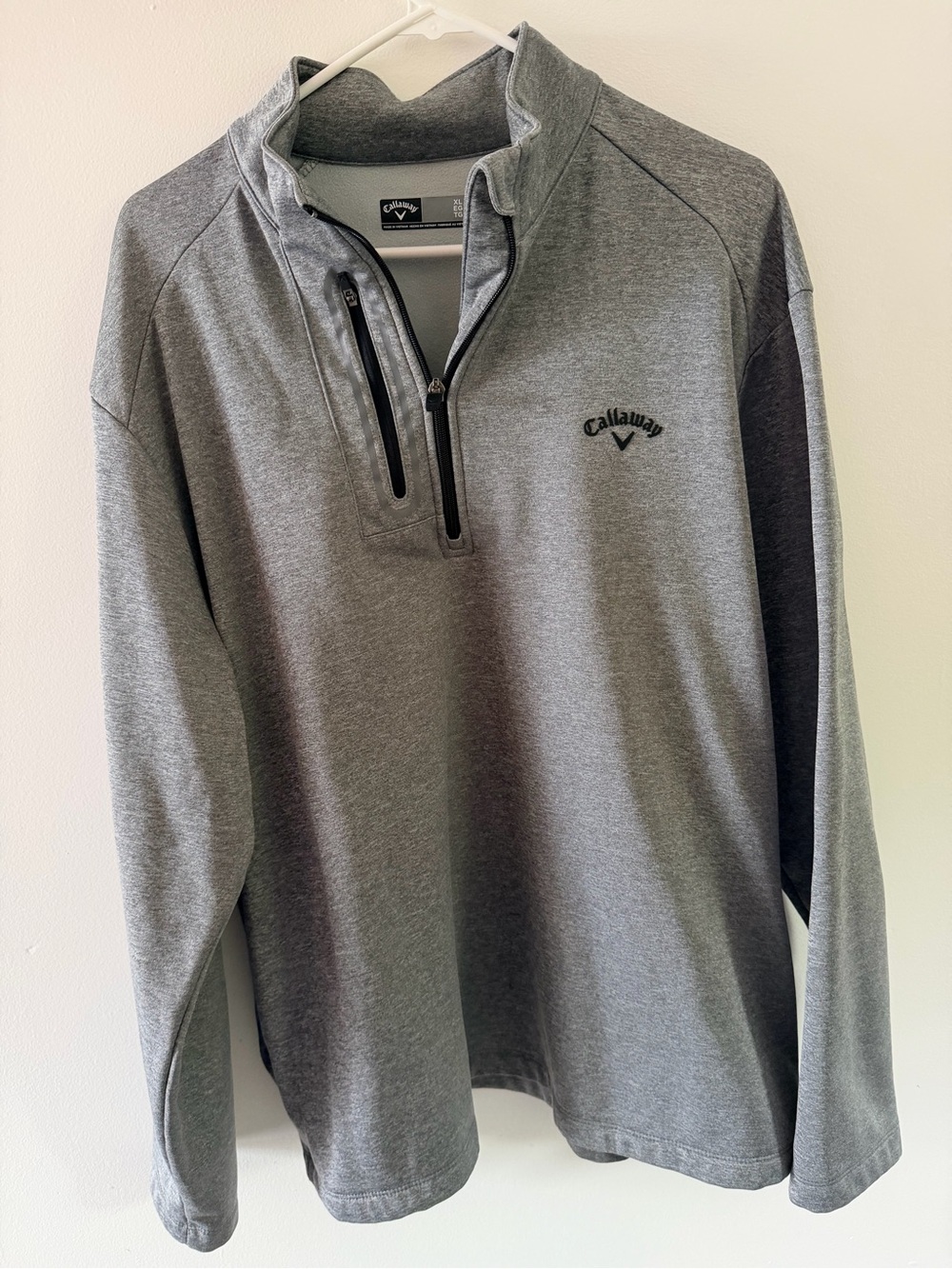 Callaway Two-Tone Gray Half-Zip Pullover